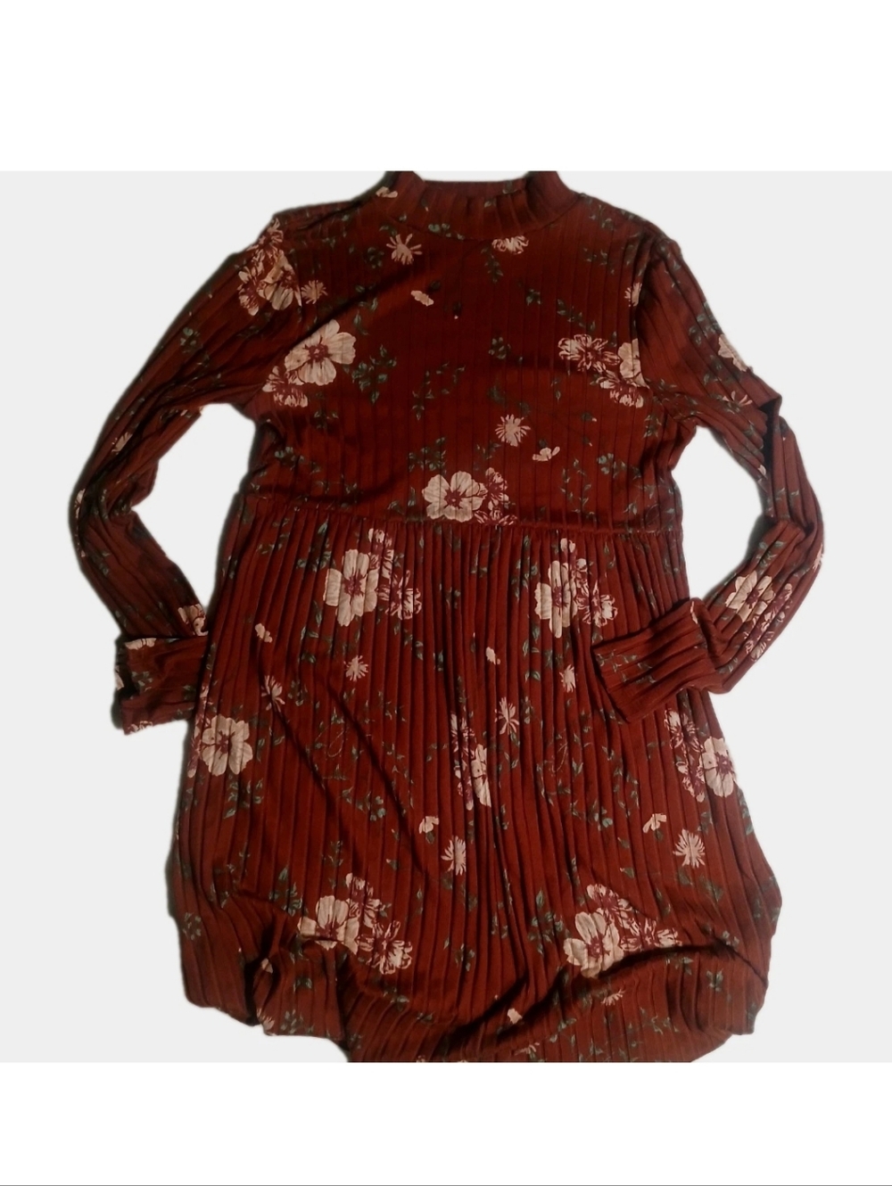 Floral Long Sleeve  Dress